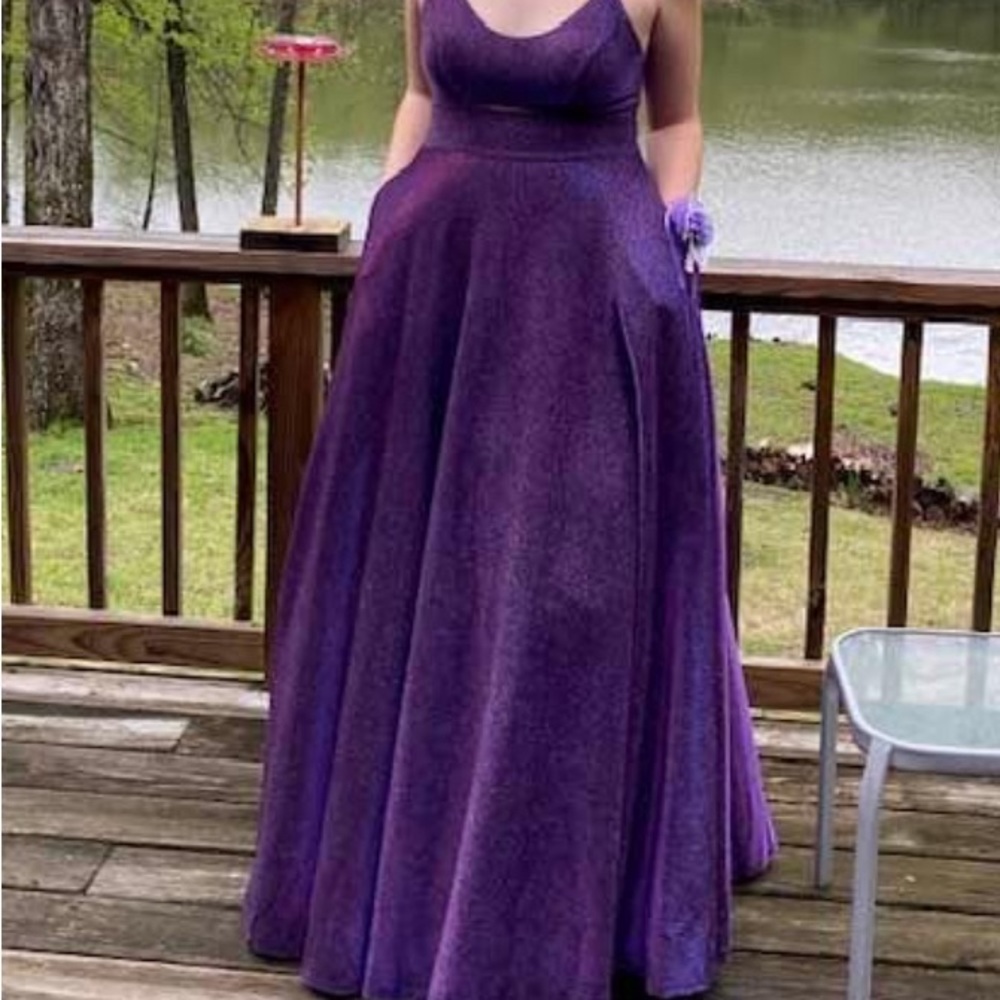 purple prom dress